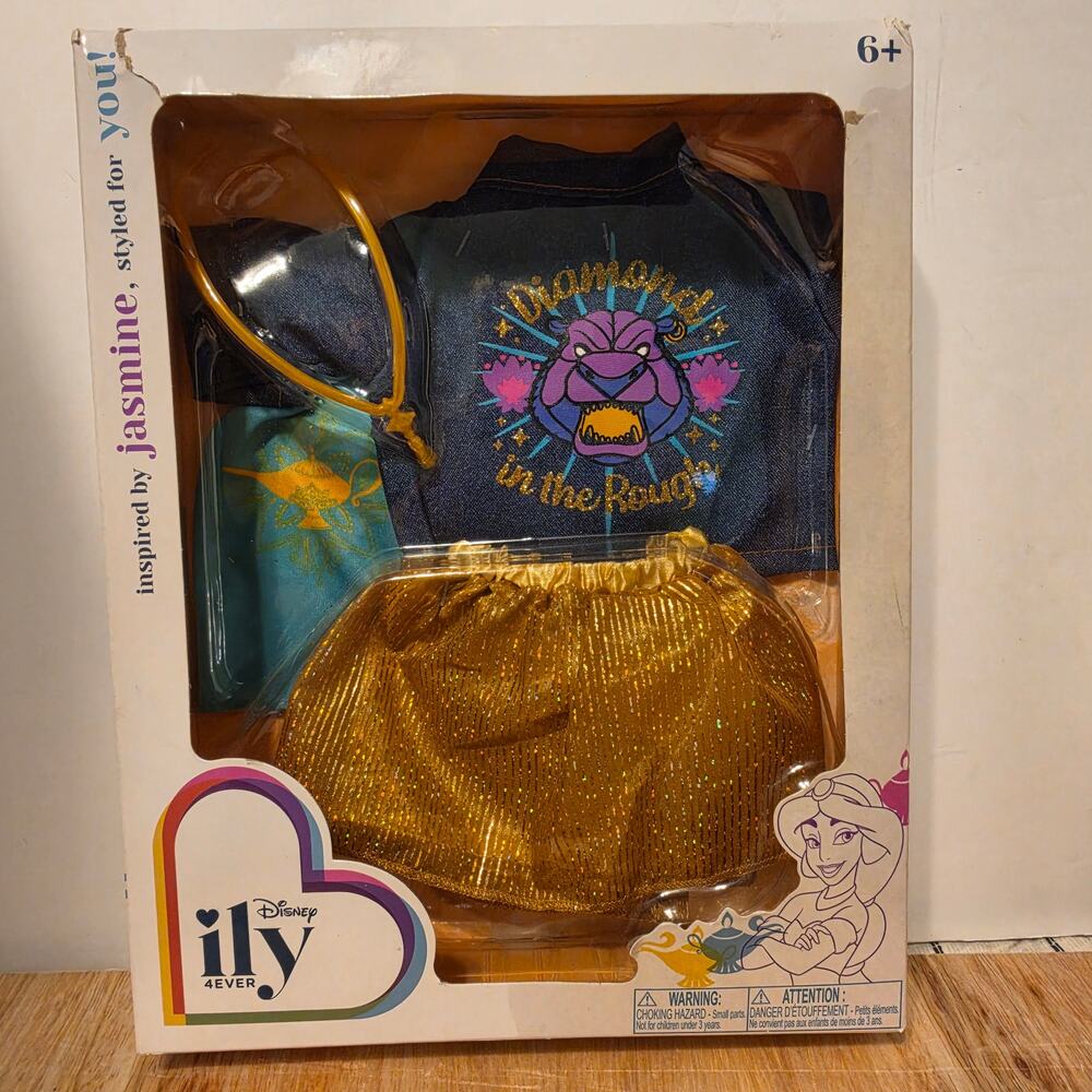 NWT Disney ILY 4ever Jasmine-inspired fashion pack for 18" dolls
